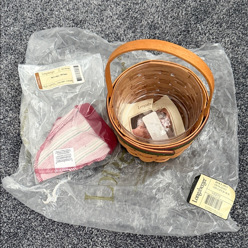 Longaberger Brown Woven Basket Set